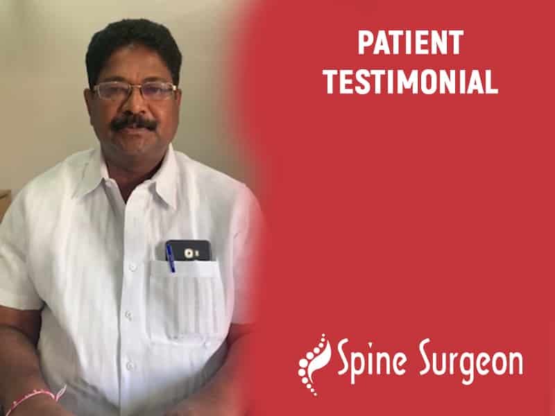 Mr. Kishore Babu Get a successful Cervical Surgery By Dr. Surya Prakash Voleti, Top Spine Surgeon in Hyderabad
